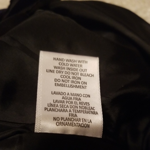 Sam Edelman Beaded Black Tribal Boho Skirt Y2K Size 6 - Picture 6 of 6